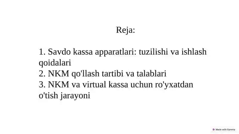 Savdo kassa aparatlarilarining tuzilishi va  ishlatish qoidalari. 2