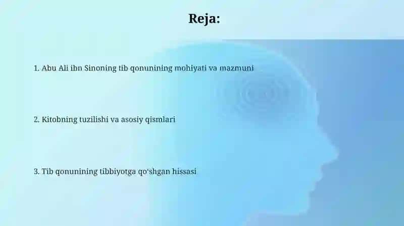 Abu Ali ibn Sinoning Tib qonunlari kitoblarining mohiyati va mazmuni 2