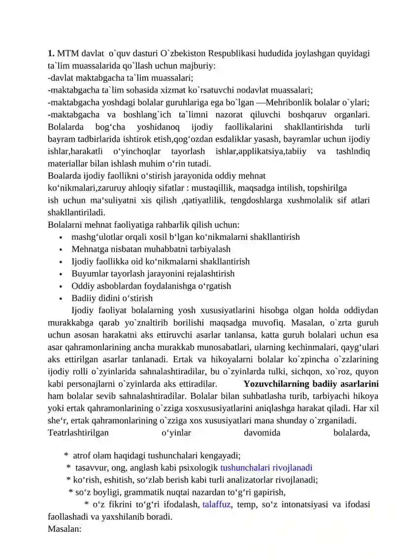 6-MA’RUZA: Sahnalashtirish faoliyati jarayonida bolalarda ijodkorligini rivojlanishi metodlari 2