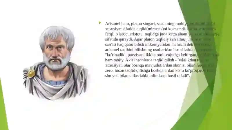 Aristotelning “Poetika” asari" 2