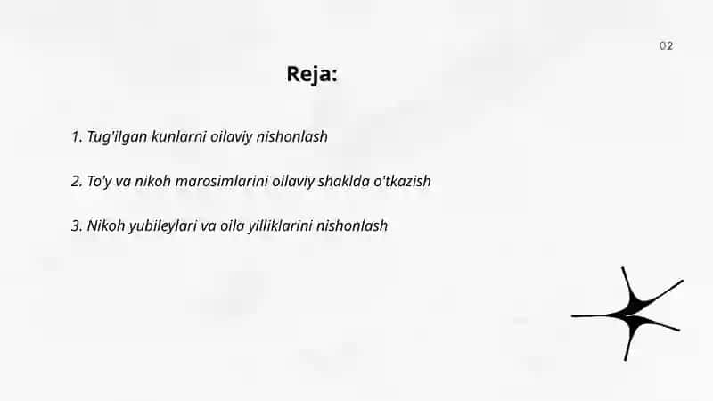 Oilaviy xususiy bayramlar 2