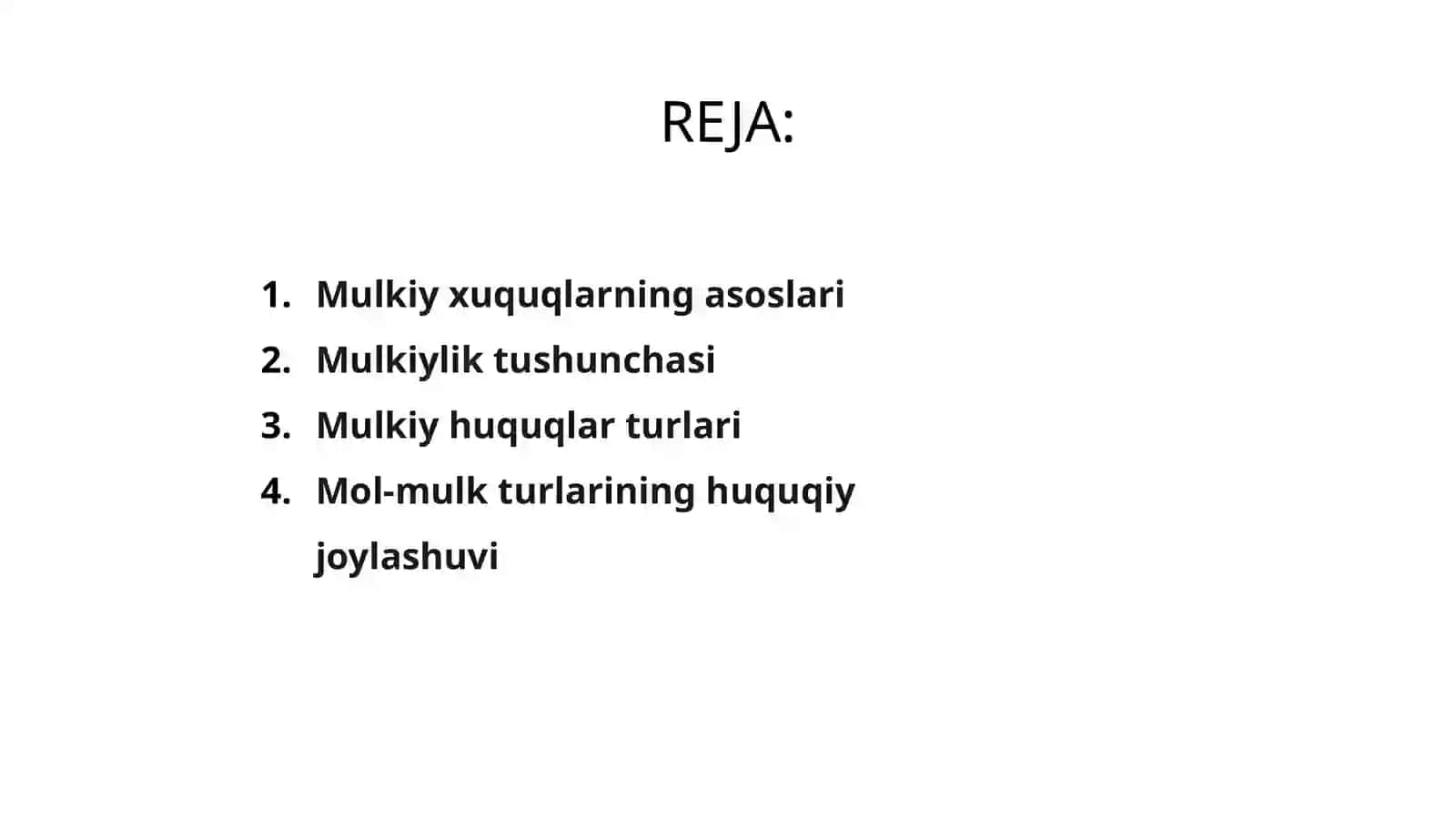 Mulkiyxuquqlarning tafsiflanishi 2