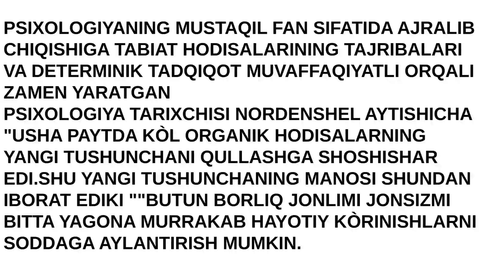 YANGI DAVIR PSIXOLOGIYASIGA UMUMIY TAVSIFNOMA 2
