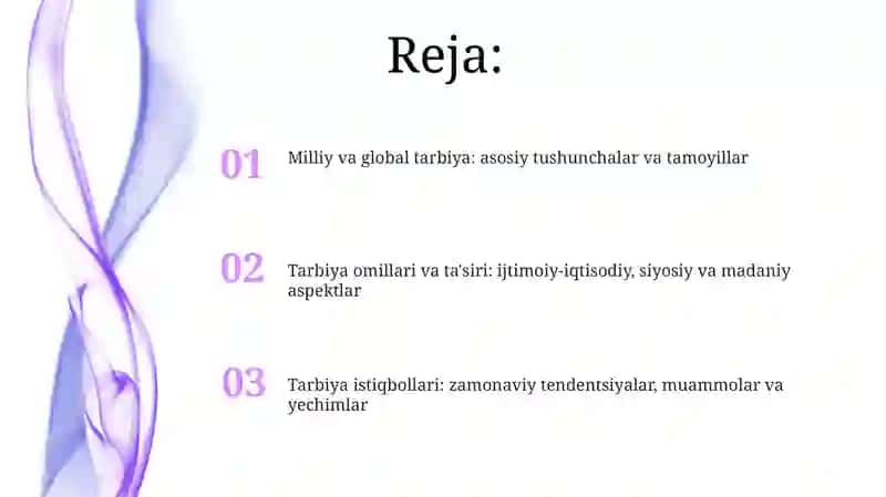 Milliy va Jahon Tarbiya Konsepsiyalari 2