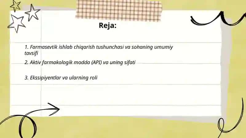 Farmasevtik ishlab chiqarishni asosiy tushuncha va atamalari 2