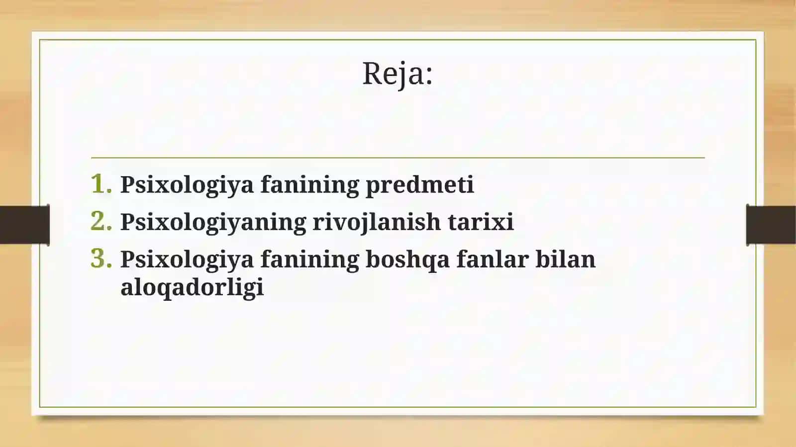Psixologiya fanining predmeti va rivojlanishi tarixi 2