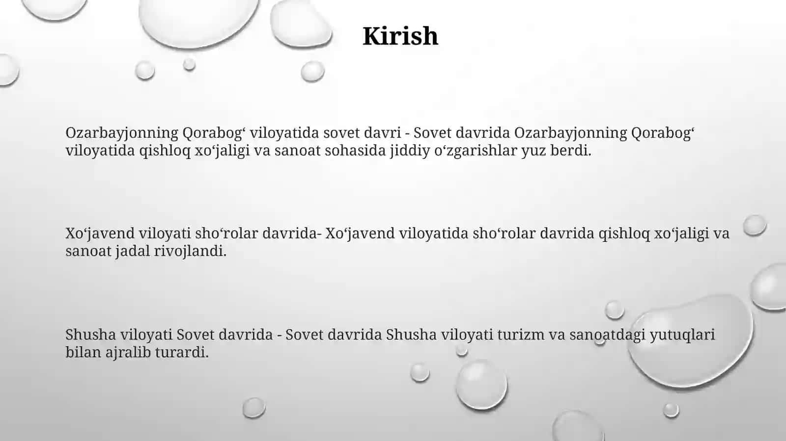 Sovet davri viloyatlari tarixi 2
