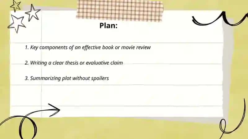 Writing movie and book review 2
