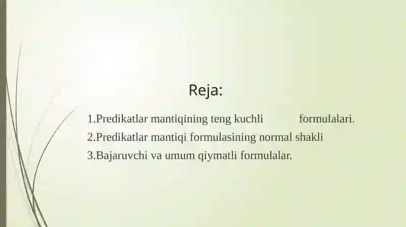 Predikatlar normal shakli 2