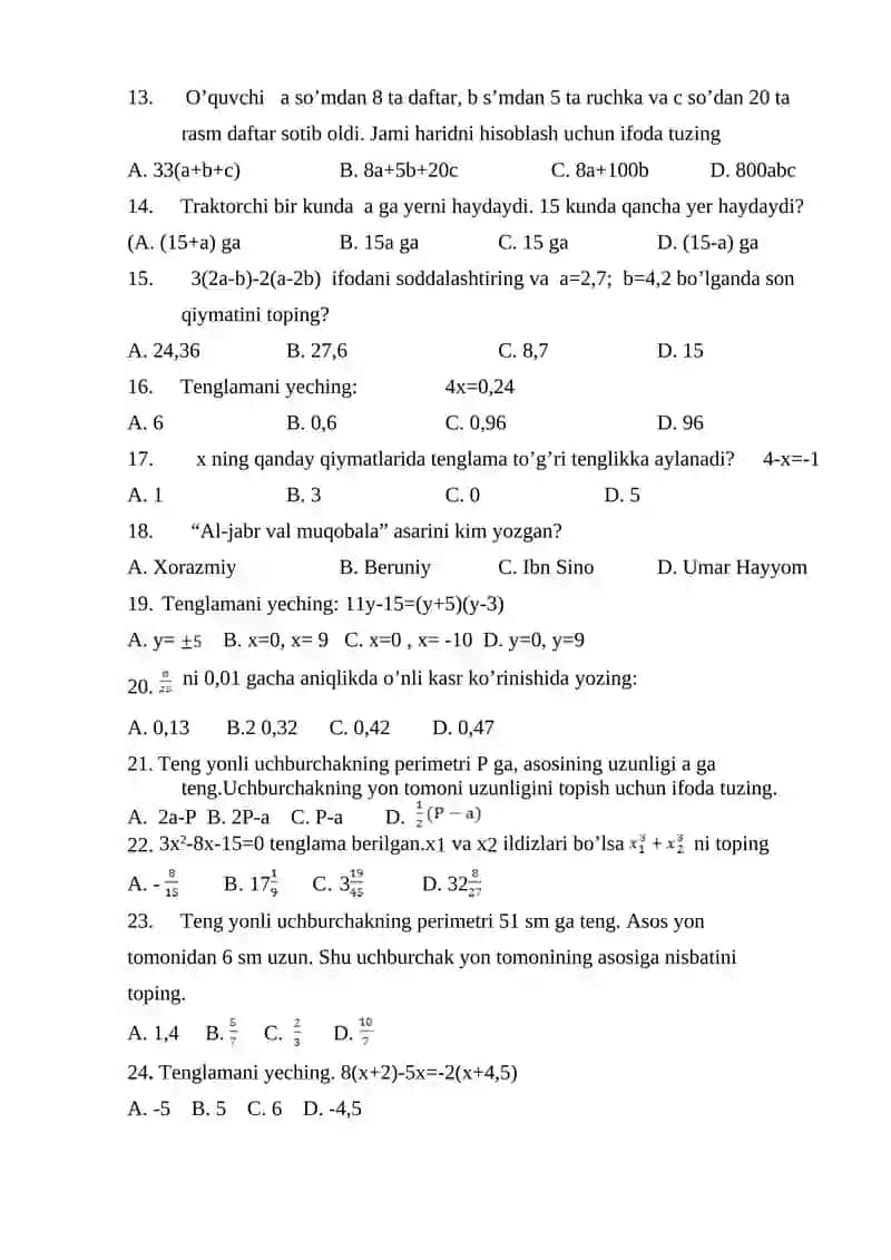7-SINF MATEMATIKA 2