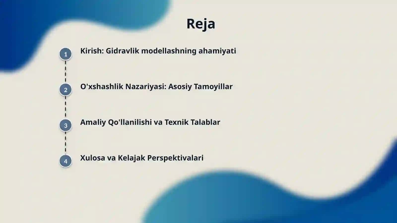 Gidravlik modellash va o'xshashlik nazariyasining asoslari 2