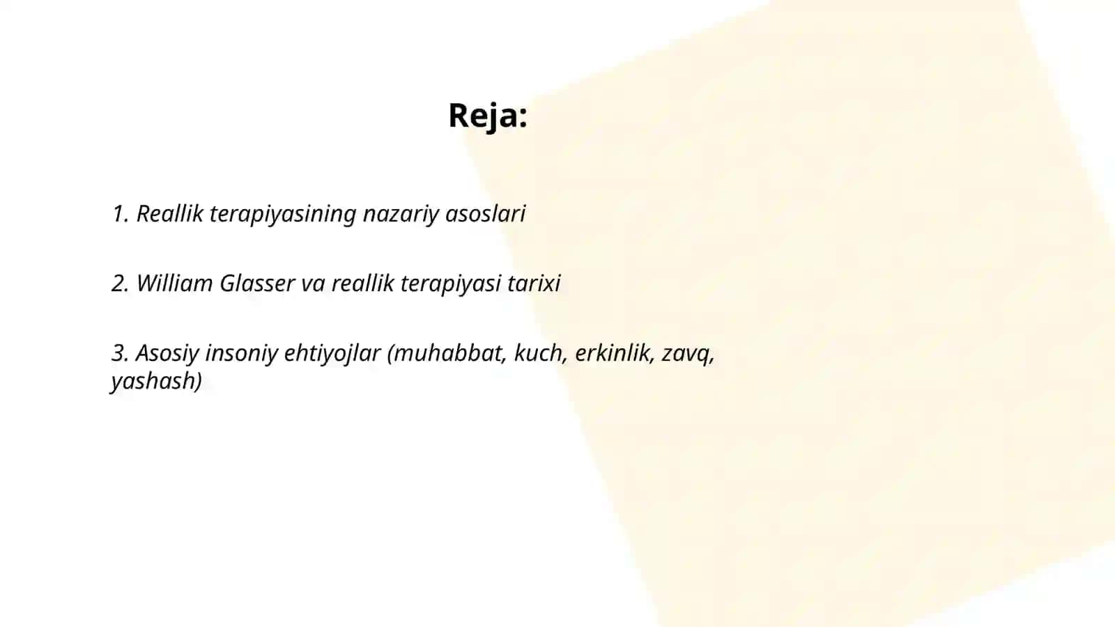 Reallik terapiyasi 2