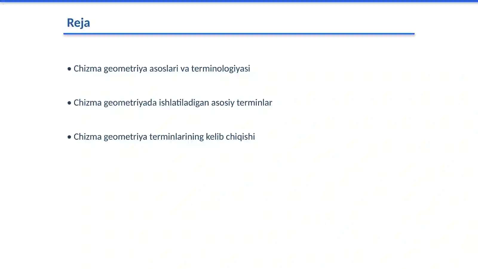 Chizma geometriya fanidagi terminlarni kelib chiqishi va tuzilishi 2