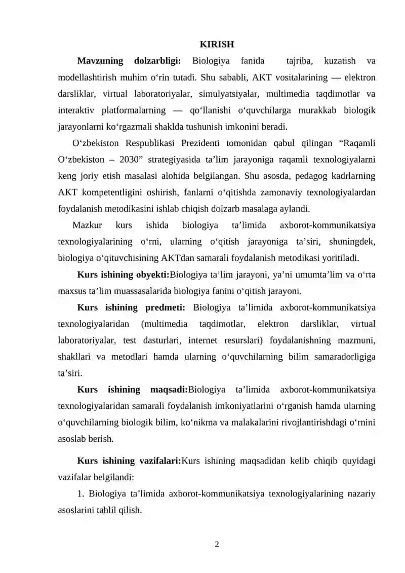 Biologiya ta'limida axborot-kommunikatsiya texnalogiyalarining o'rni 2