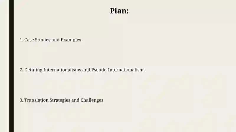 Translation of international/pseudo-international words 2