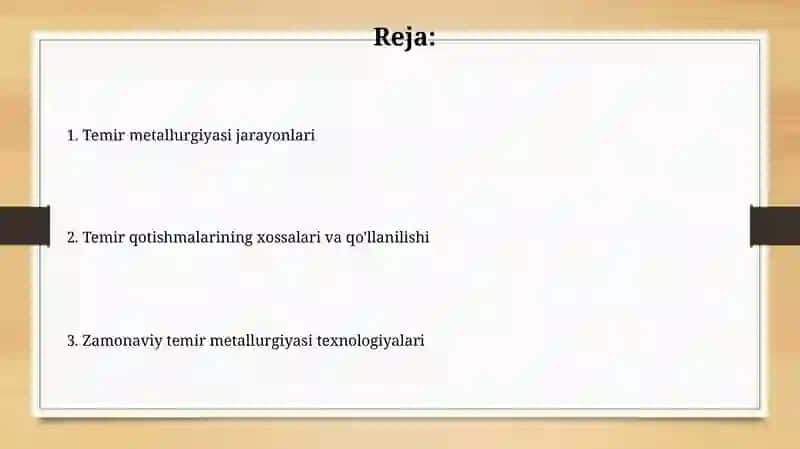 Qora metallar metallurgiyasi 2