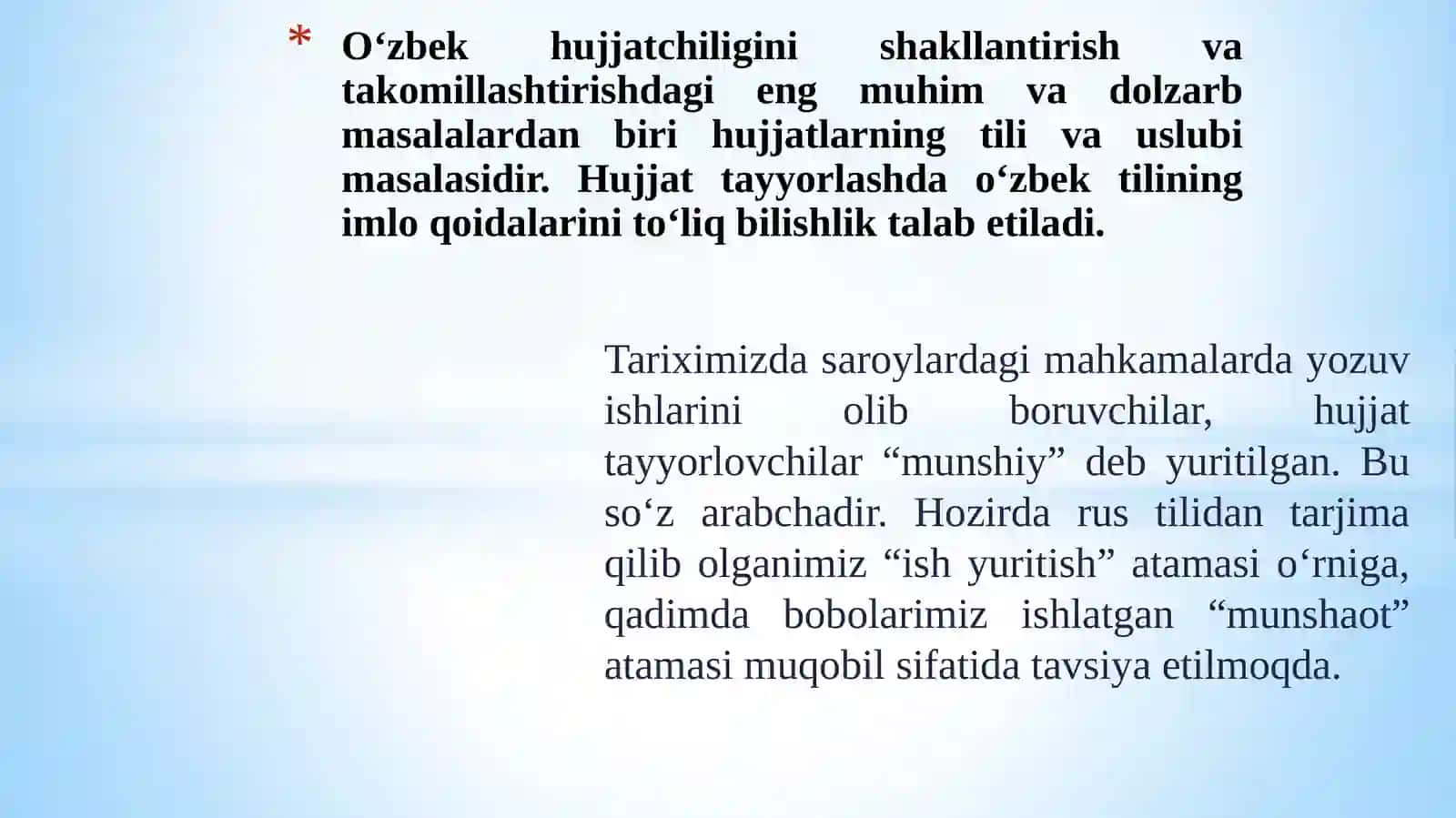 Ish yuritish tili va uslubi 2