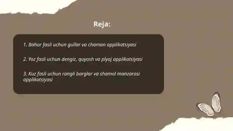 Bahor fasli uchun gullar va chaman applikatsiyasi 2