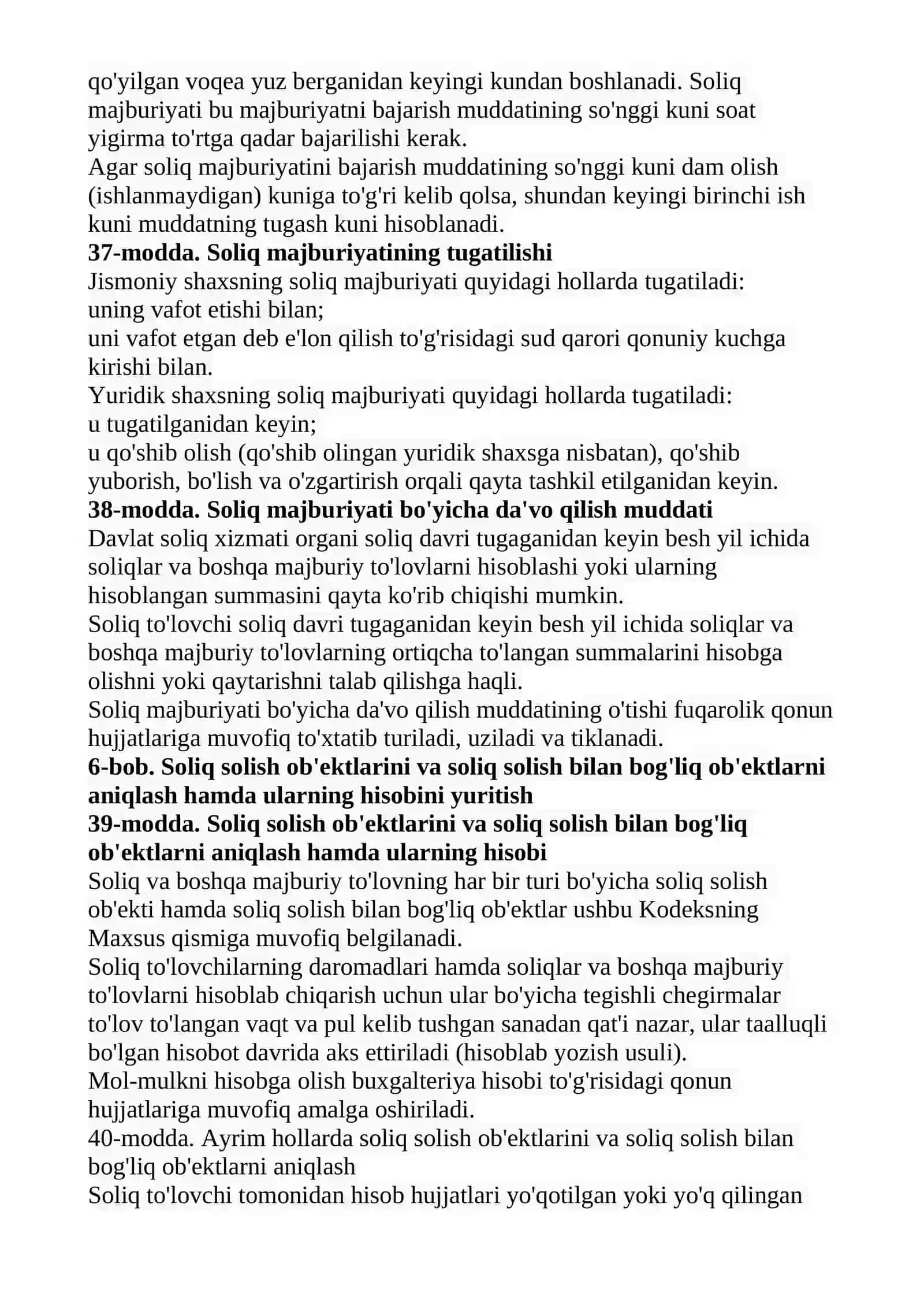 Soliq majburiyatini bajarish 2