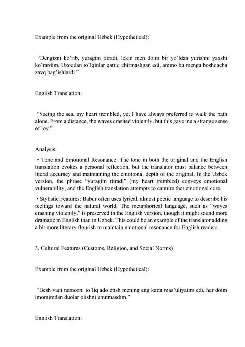 Translation of Boburnoma from Uzbek into English 2