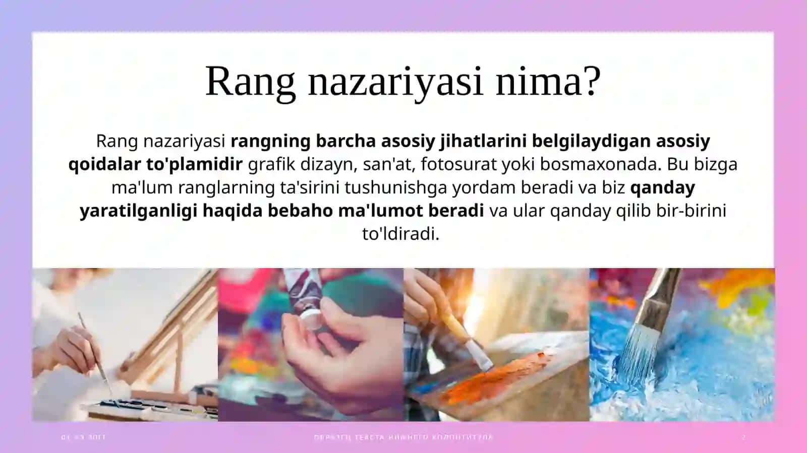 Umumiy psixologiya fanidan tayyorlangan oraliq nazorat taqdimoti 2