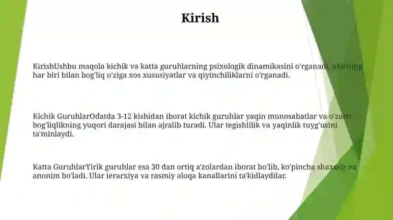 Kichik Va Katta Guruhlar Psixologiyasi 2