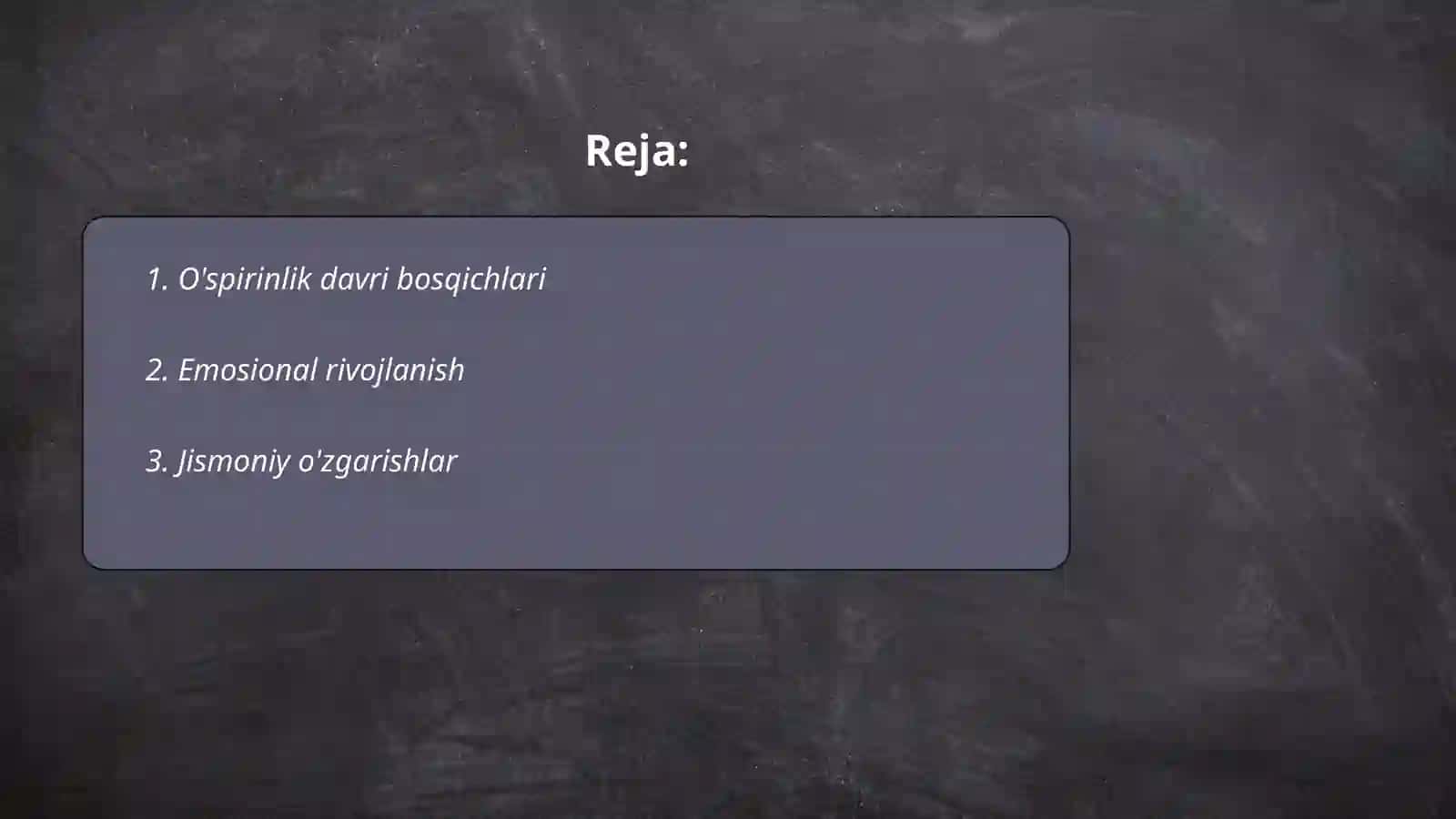 O'spirinlik davri 2
