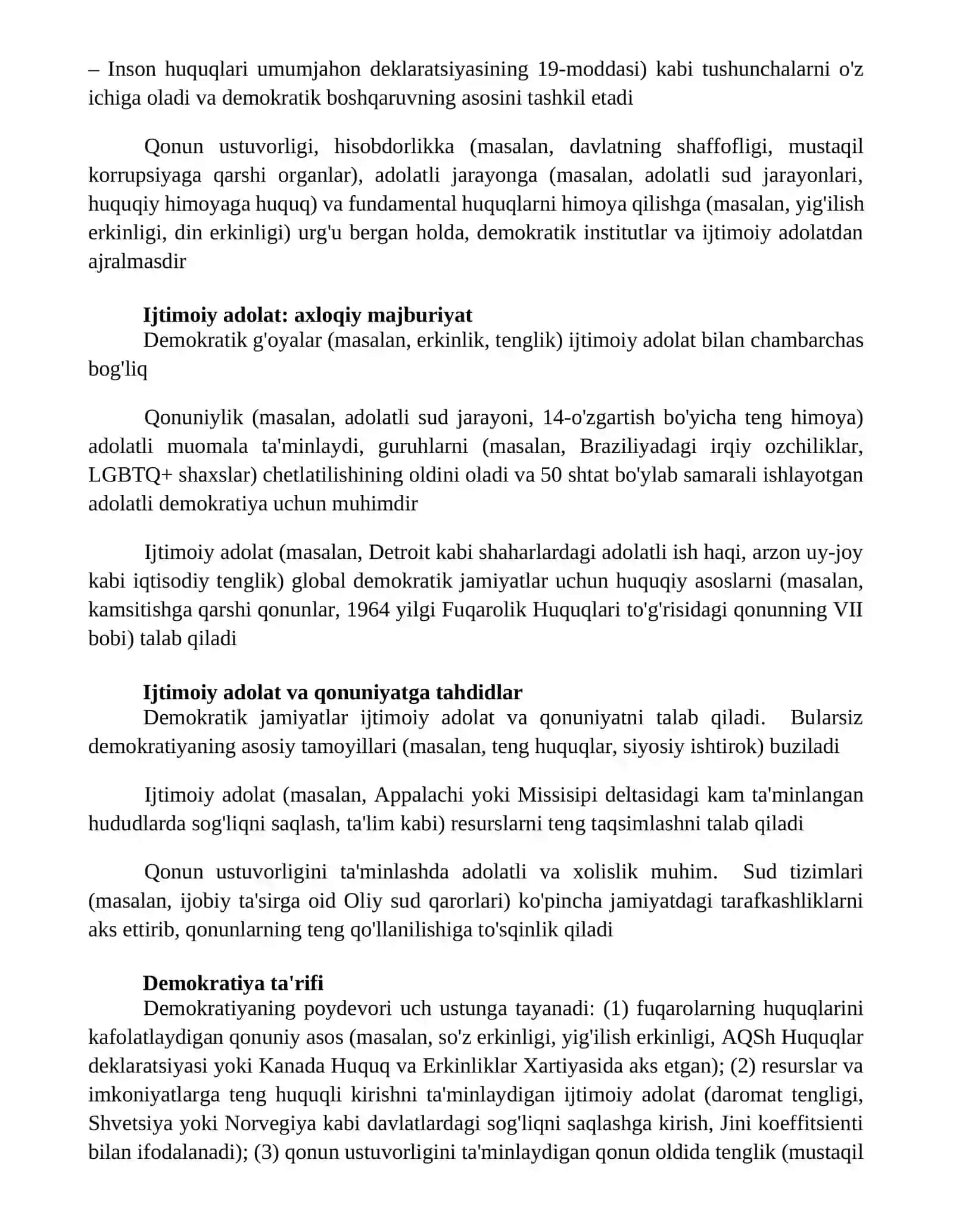 Ijtimoiy adolat va qonuniylik demokratiyaning muhim sharti 2