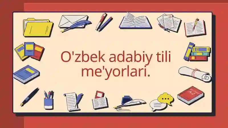 O'zbek adabiy tili me'yorlari. 2