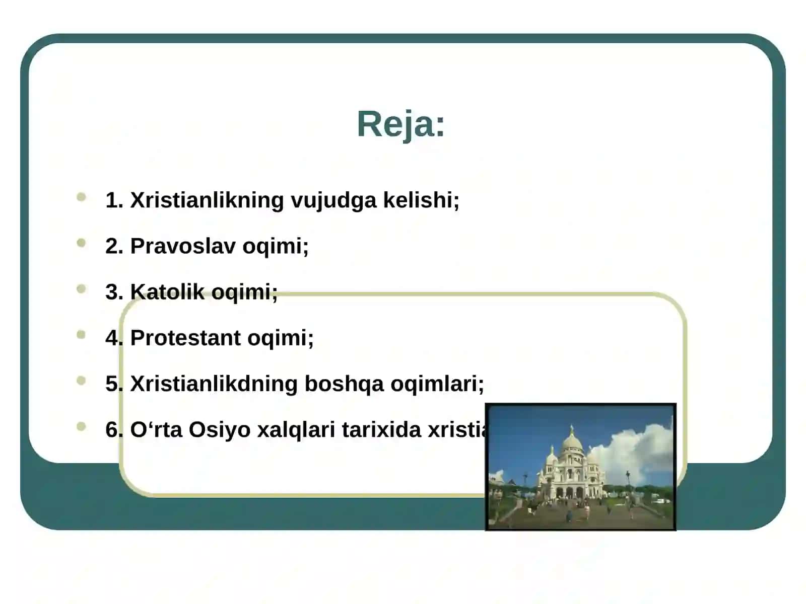 Xristianlik falsafasi oqimi va mazhablari 2
