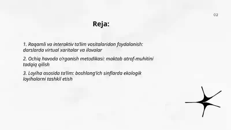 Boshlang‘ich ta’limda geografiya elementlari atrof olam va tabiatshunoslik fanini o‘qitishda innovatsion yondashuv 2