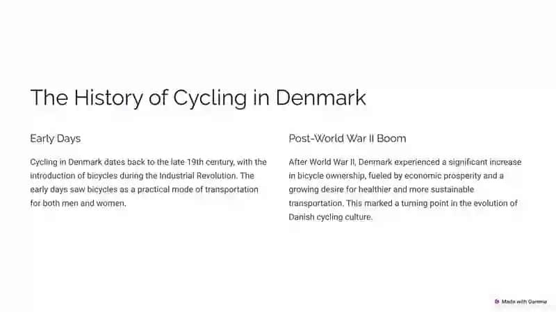 The History of Cycling in Denmark 2