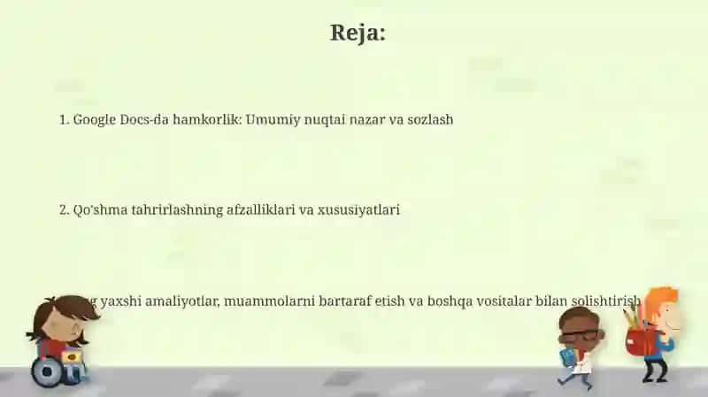 Google Docs-da hamkorlik: Umumiy nuqtai nazar va sozlash 2