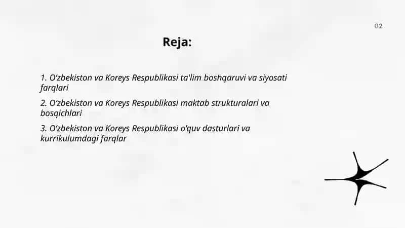 Oʻzbekiston va Koreys Respublikasi ta'lim farqlari 2