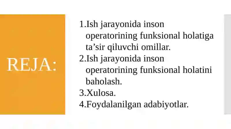 Ish jarayonida inson operatorining funksional holatini baholash 2