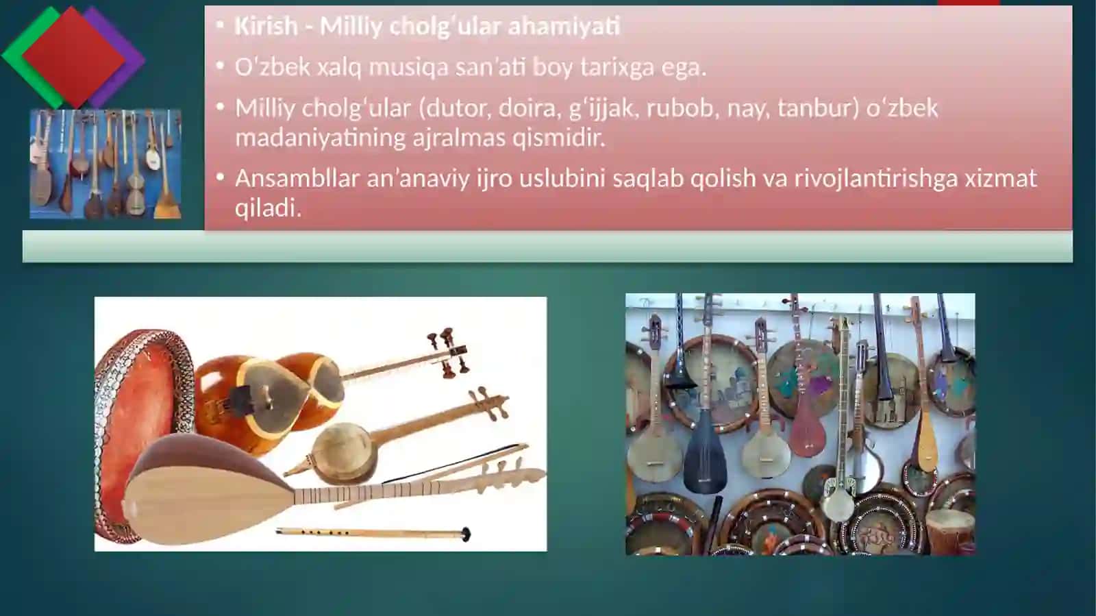O'zbekistondagi mashhur milliy cholg'u ansambllari 2