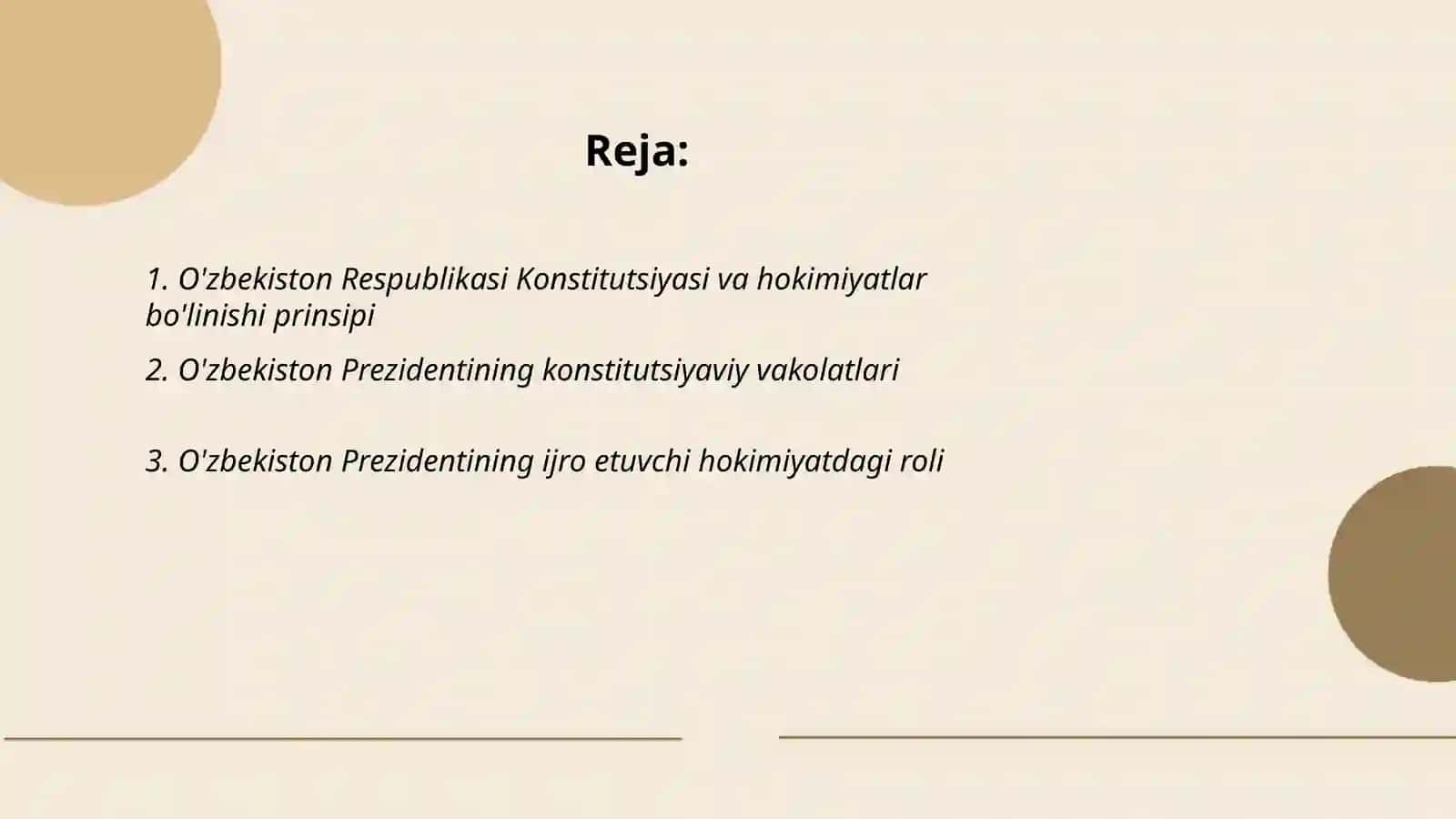 O'zbekiston Respublikasining Konstitutsiyasi 2