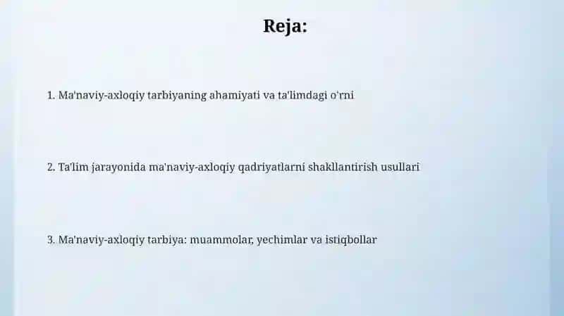 Ma'naviy axloqiy tarbiya 2