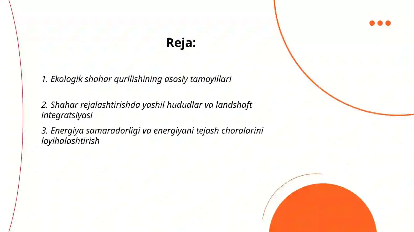 Ekologik shahar qurilishining asosiy tamoyillari 2