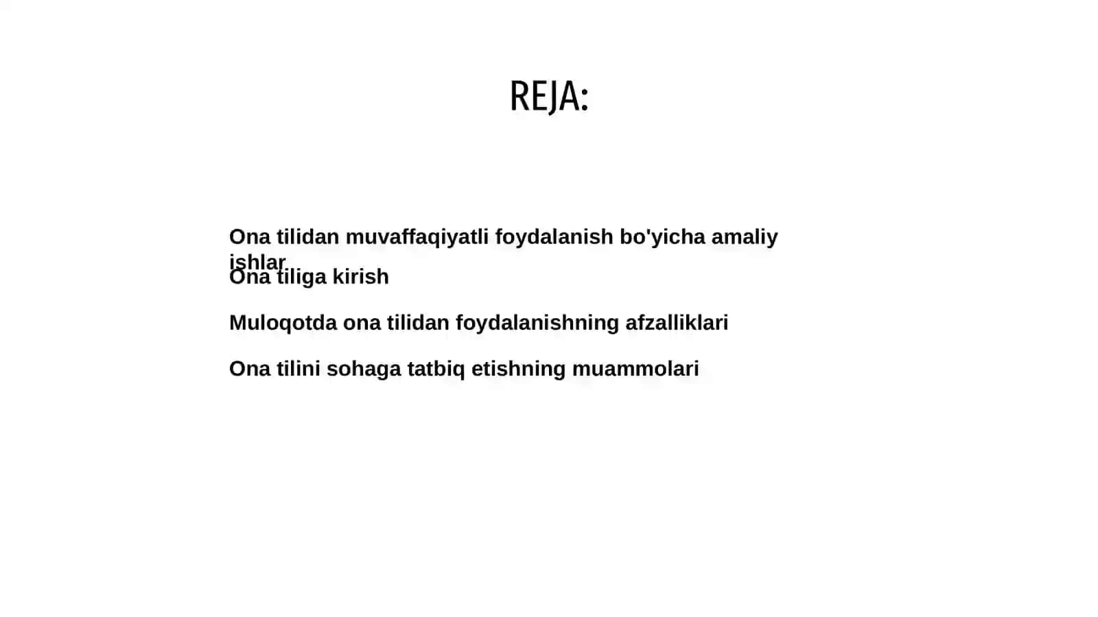 Ona tilining sohada qollanilishi 2