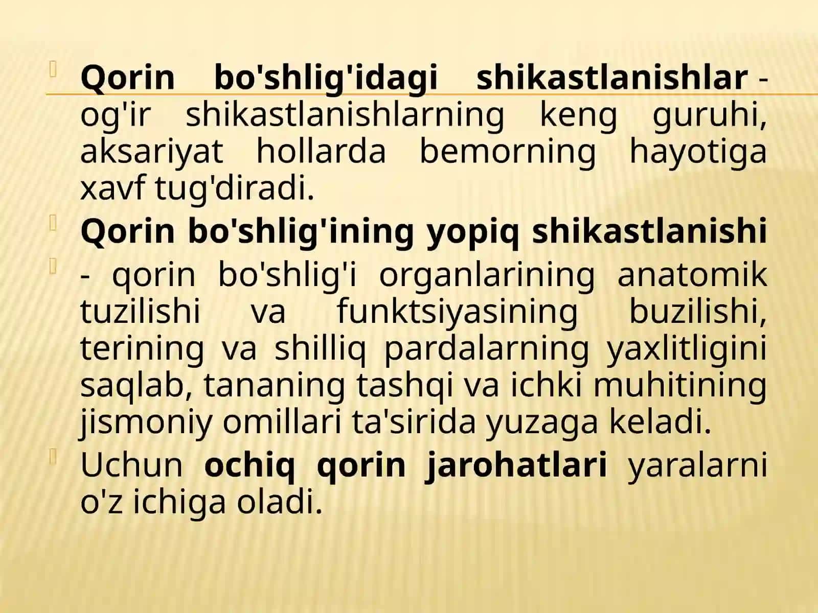 Qori nboʻshligʻi travmalari 2