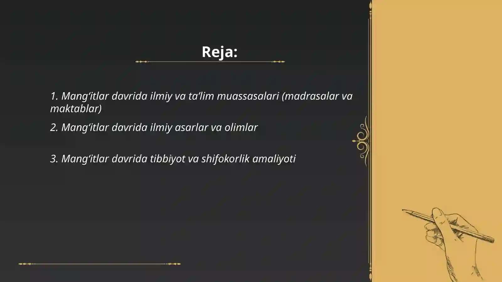 Mangʻitlar davrida ilm-fan va madaniyat 2