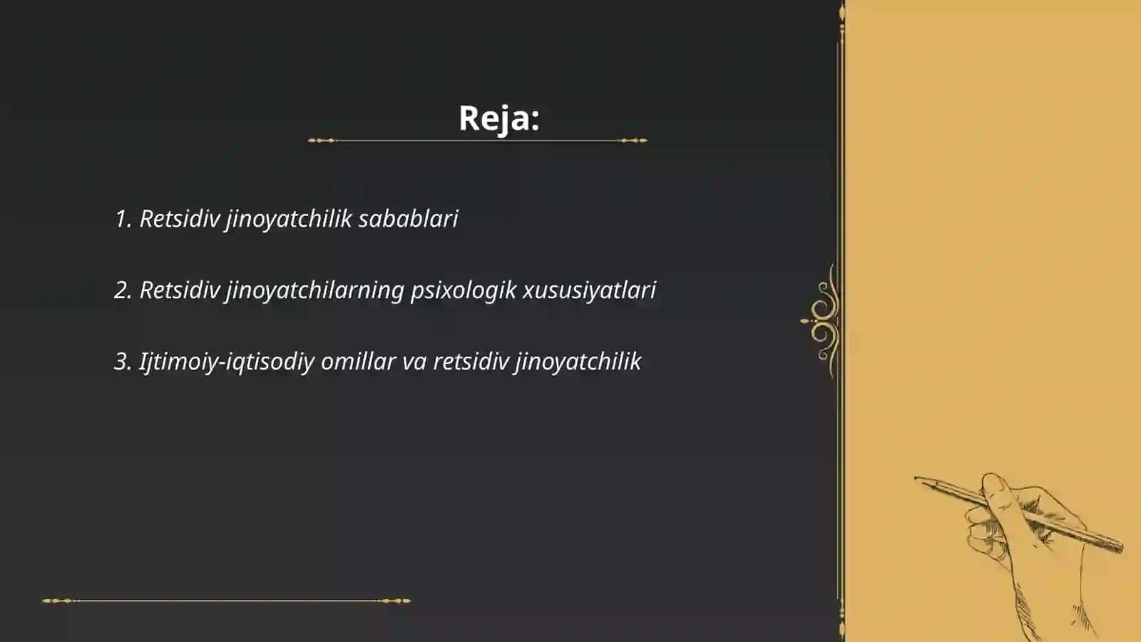 Retsidiv jinoyatchilikning kriminologik tavsifi va uning oldini olish 2