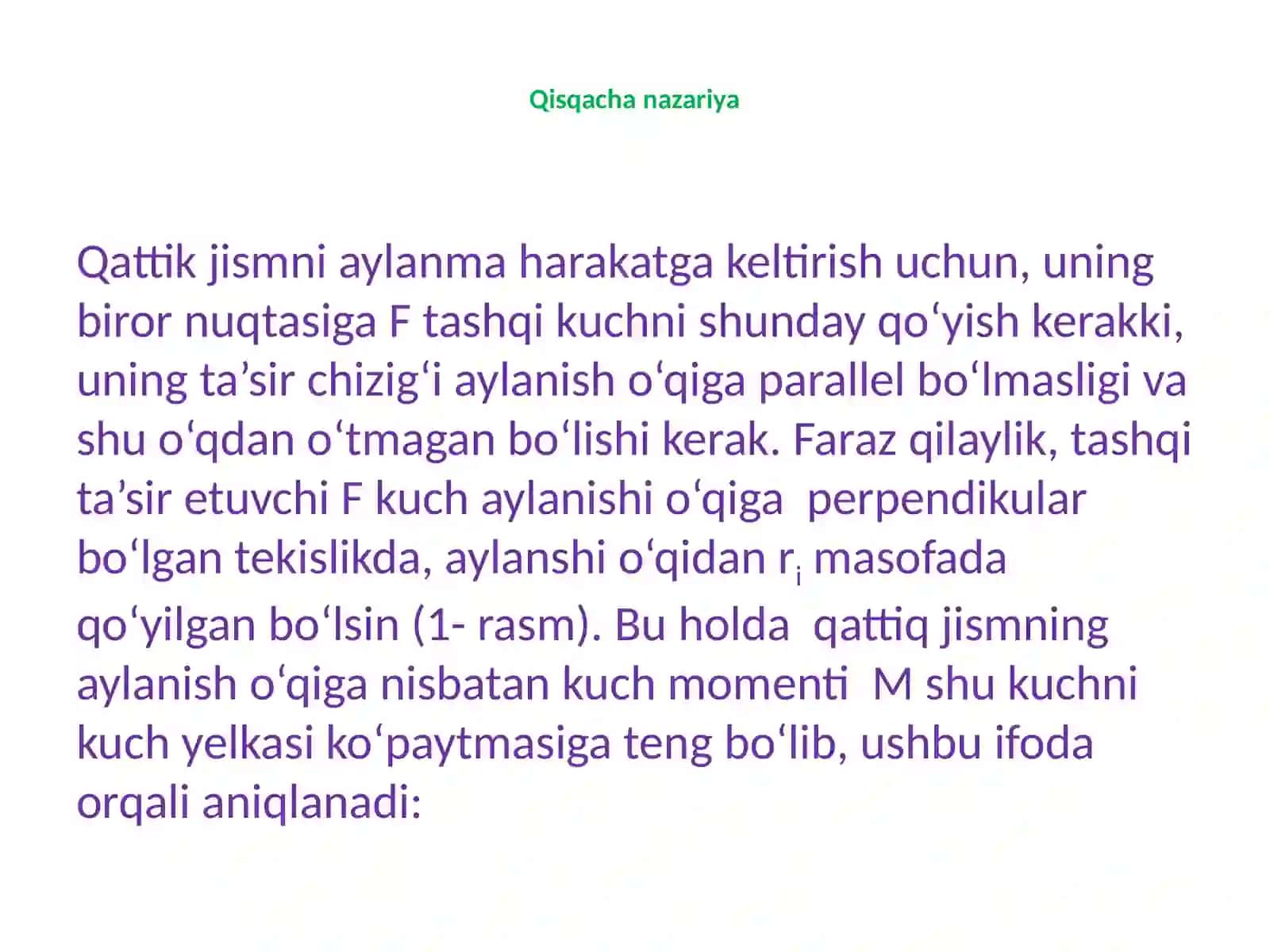 LABORATORIYA ISHIG‘ILDIRAKNING INERTSIYA MOMENTINI ANIQLASH 2