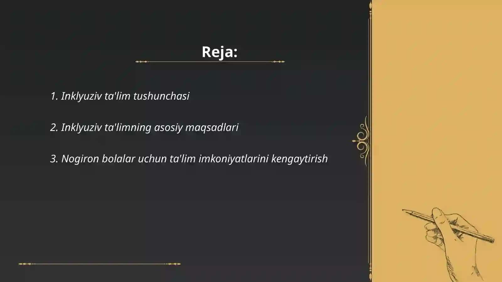 Inklyuziv ta'limga kiritili-shning asosiy tamoyillari va ularning mazmuni 2