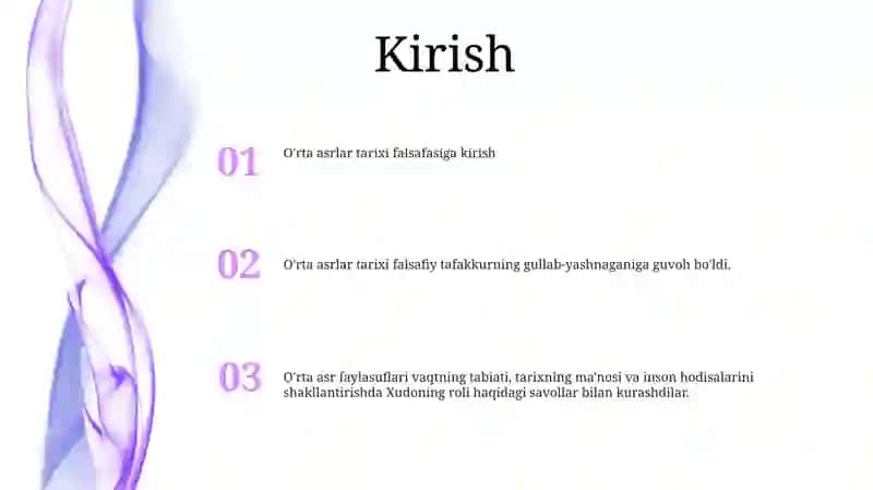 Òrta Asrlar Tarix Falsafasi 2