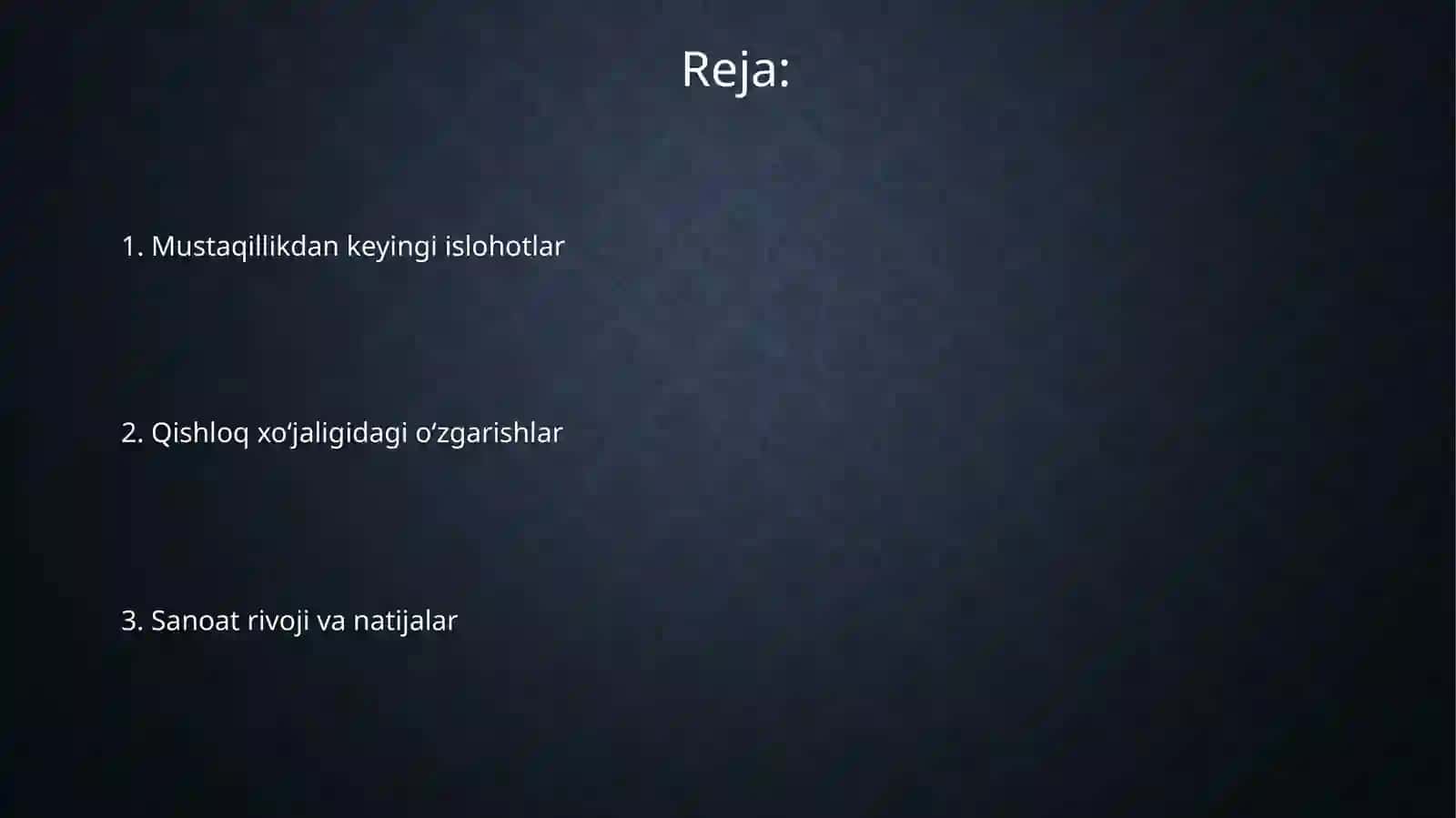 Mustaqillikyillarida qishloq xo'jaligi va sanoat sohasidagi o'zgarishlar 2
