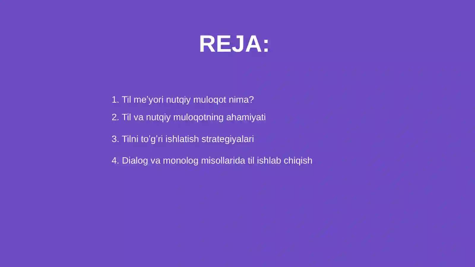 Til meʼyori nutqiy muloqot 2