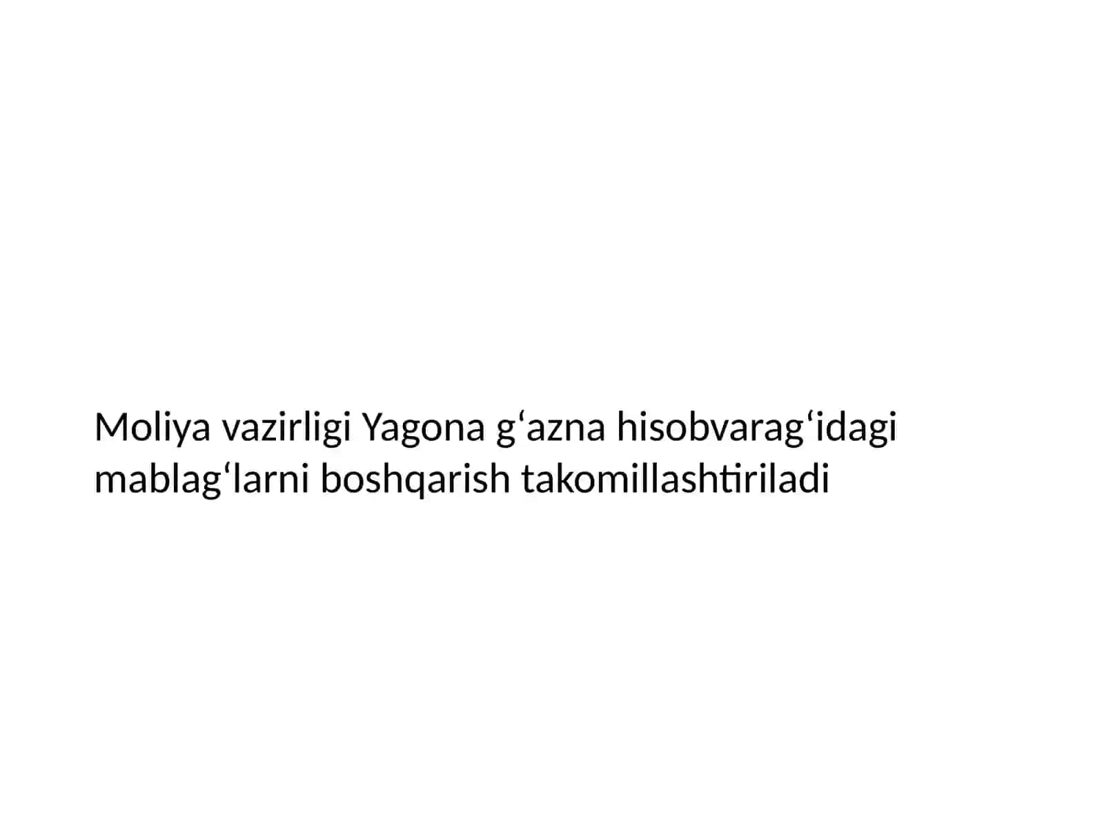G'aznachilikni Yagona hisobvarag'ini yuritish 2