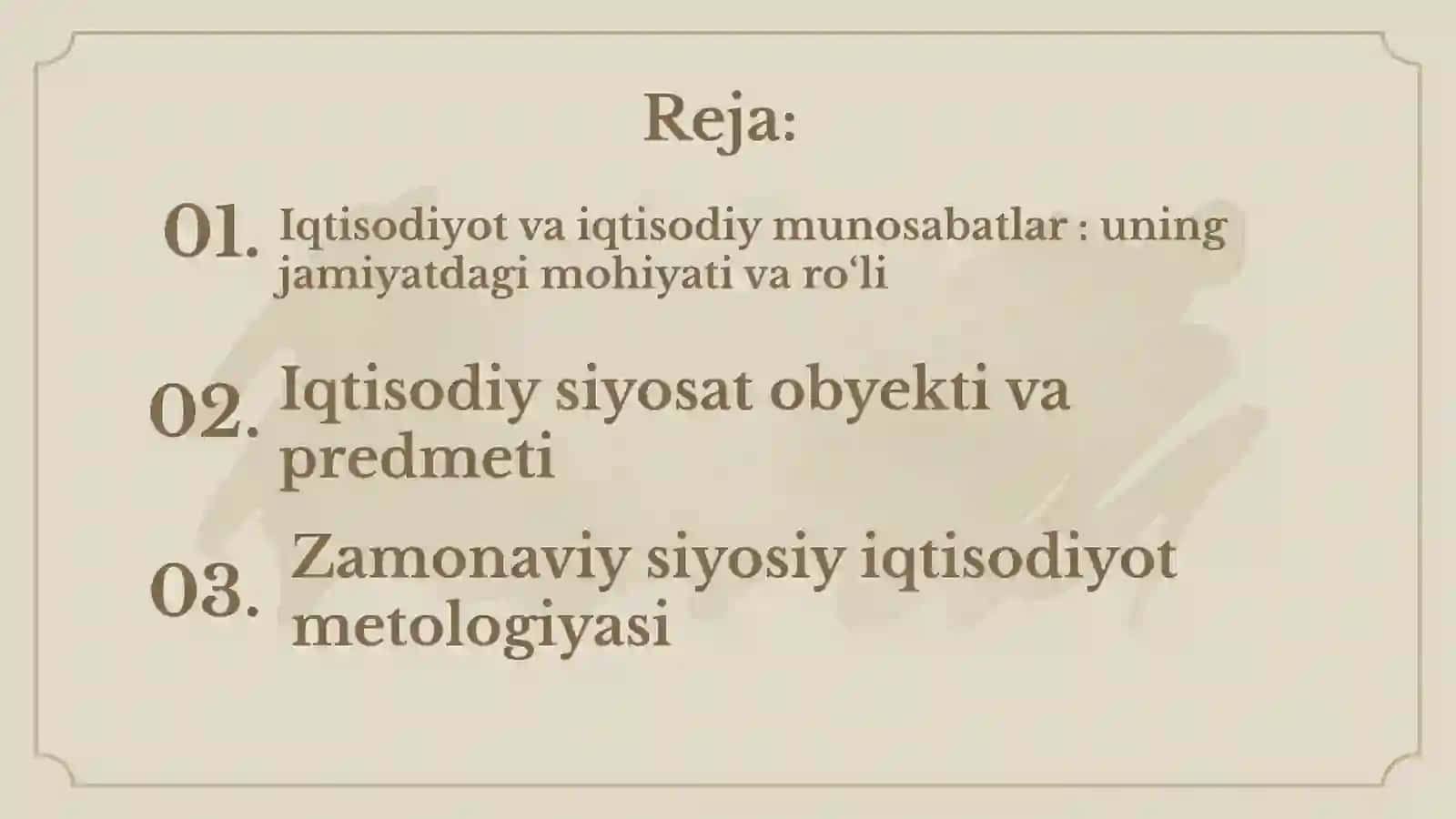 Iqtisodiyot va iqtisodiy munosabatlar: uning jamiyatdagimohiyati va ro‘li 2